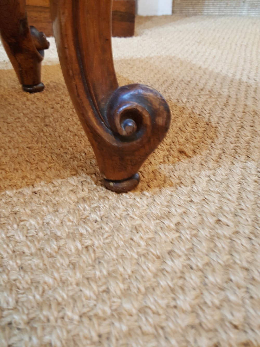 Victorian rosewood window seat View IV