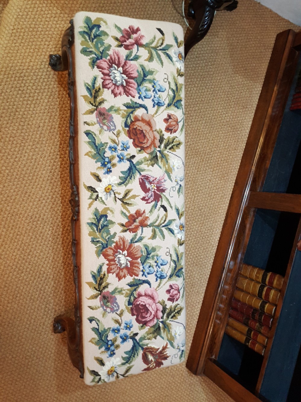 Victorian rosewood window seat View VI