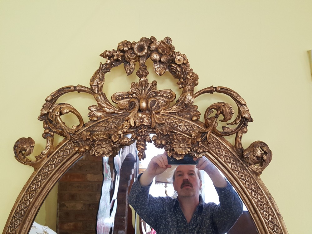 19thC Giltwood and Gesso Mirror View II