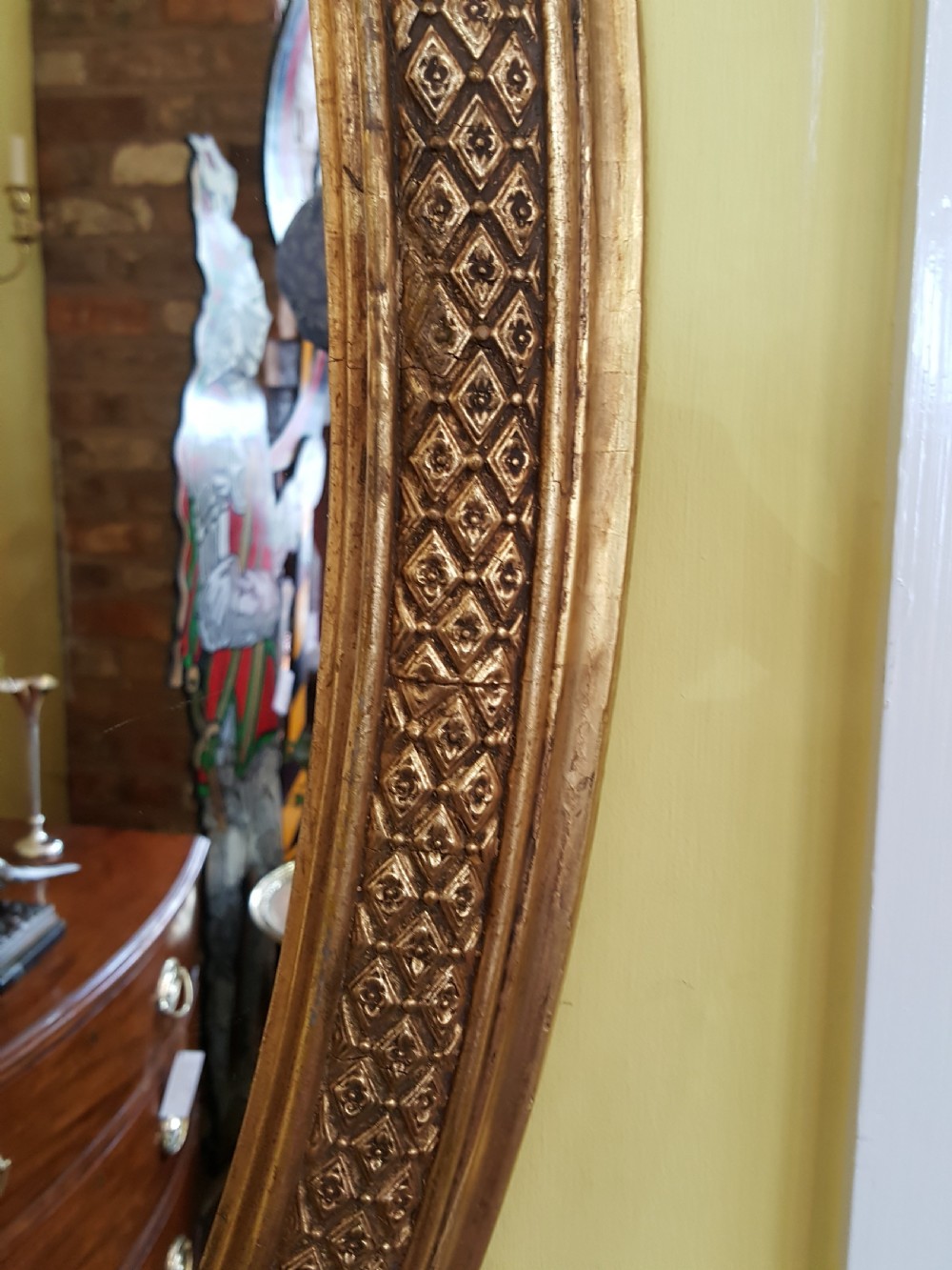 19thC Giltwood and Gesso Mirror View III