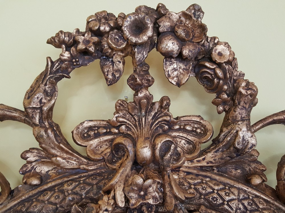 19thC Giltwood and Gesso Mirror View IV