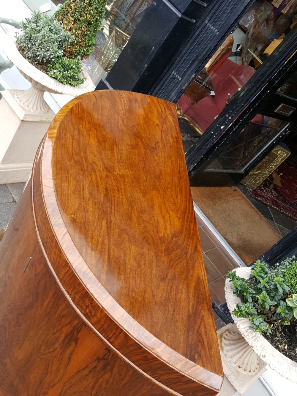 1920's Burr Walnut Cocktail Cabinet View II