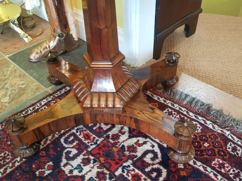 Pair of Regency Rosewood Tea Tables View III
