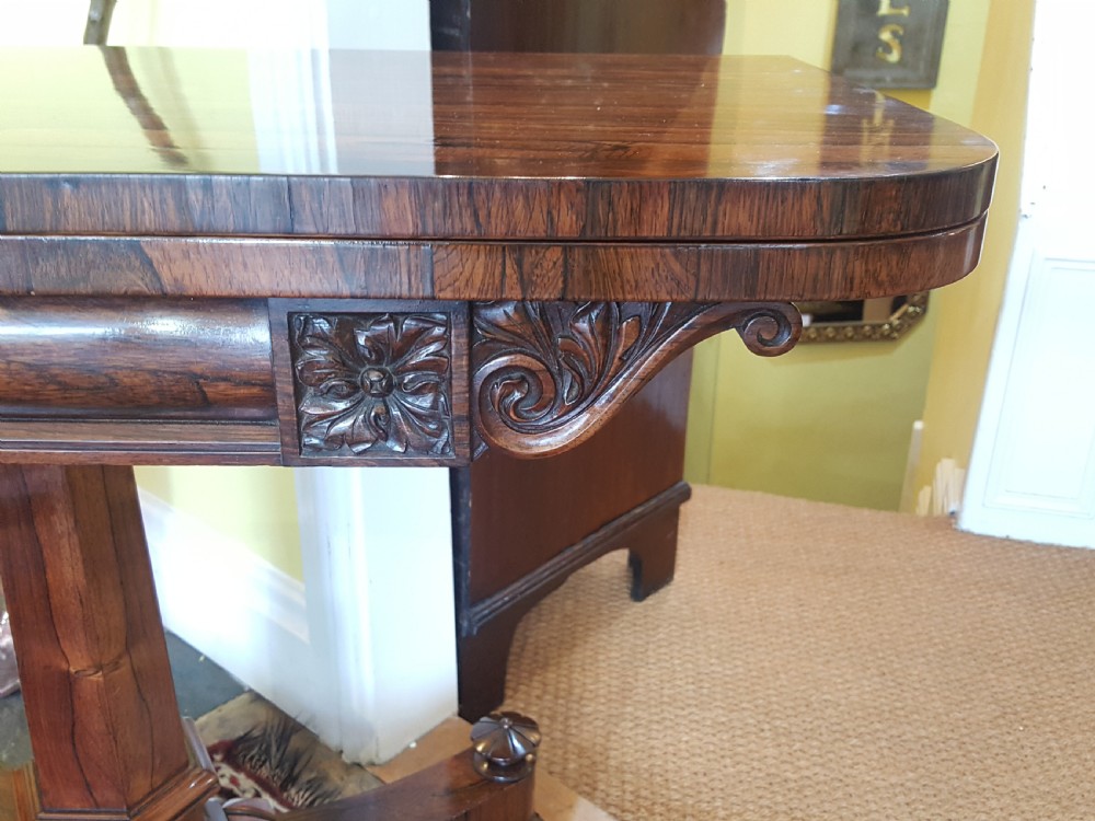 Pair of Regency Rosewood Tea Tables View IV