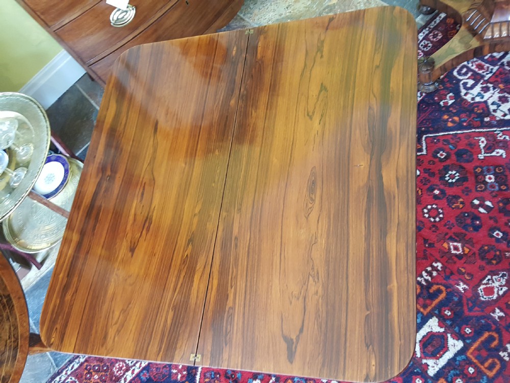 Pair of Regency Rosewood Tea Tables View V