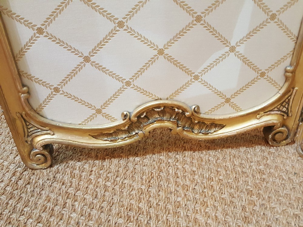 Late19thC giltwood and gesso vanity dressing screen View IV