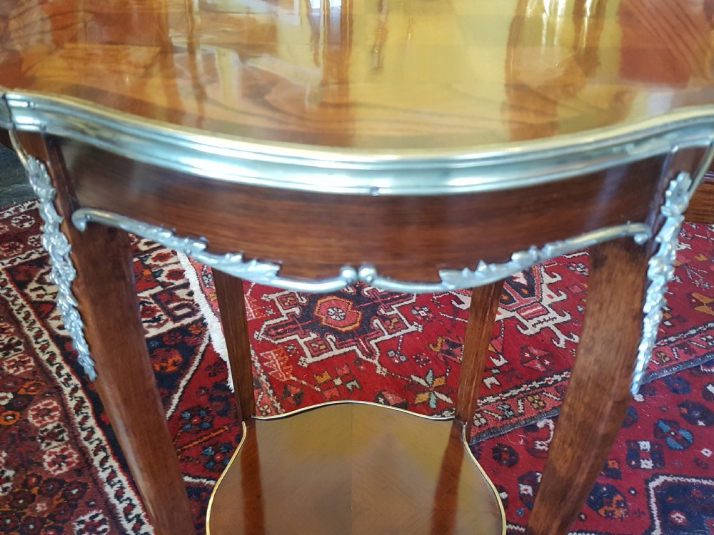 Victorian rosewood and satinwood chess topped table View II