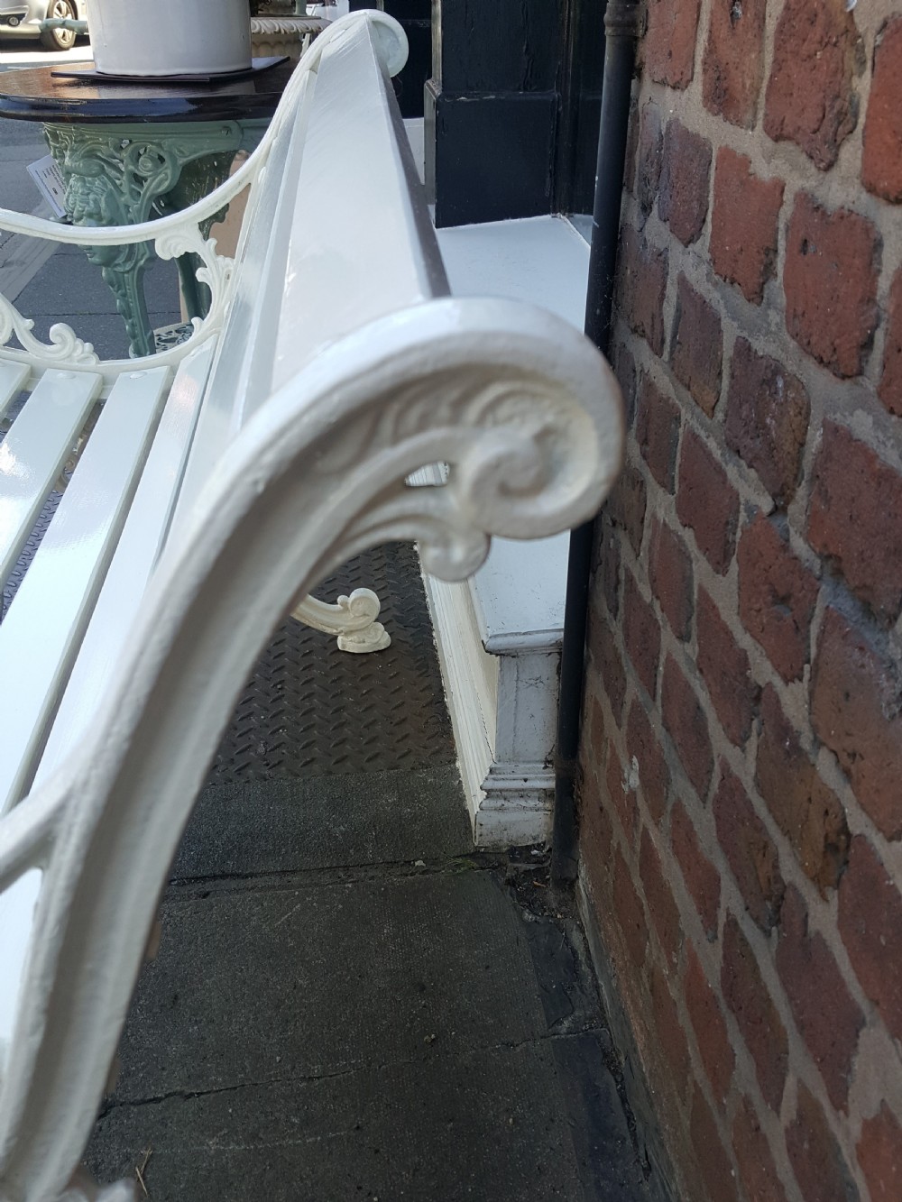 19th Century cast iron bench View V