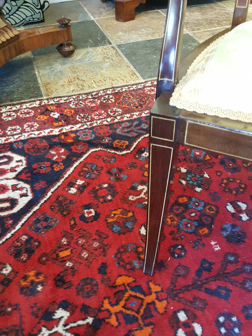 Edwardian Inlaid Mahogany Two Seater Sofa  View III