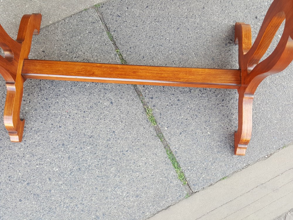 Edwardian tulipwood crossbanded kidney shaped hall table View III