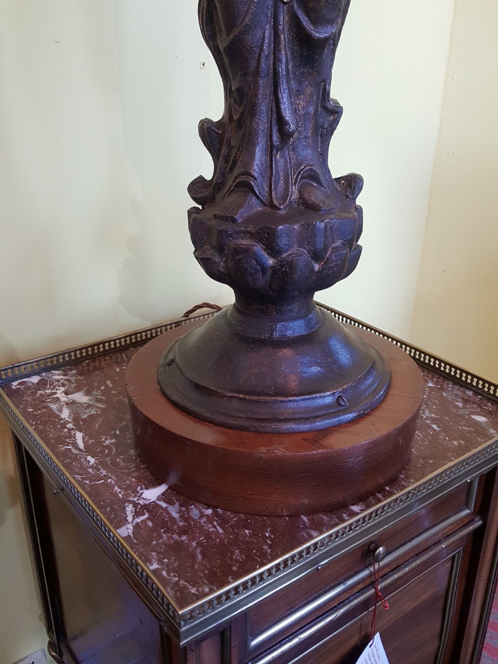 Early 20thC cast metal figure of Guanyin View V