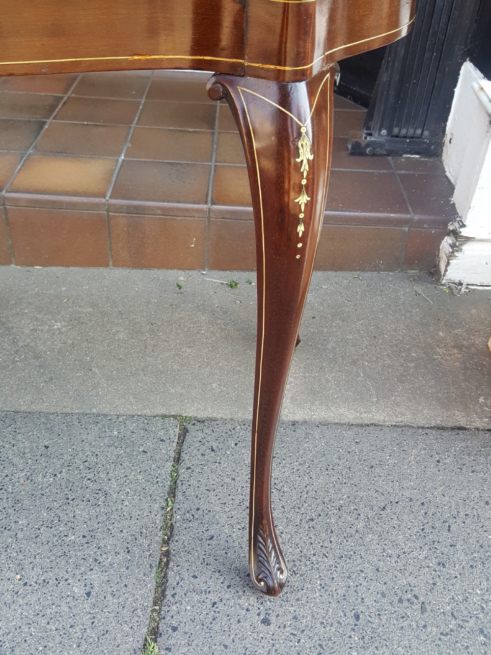 Edwardian Rosewood & Bone Inlaid Occaisional Table View IV