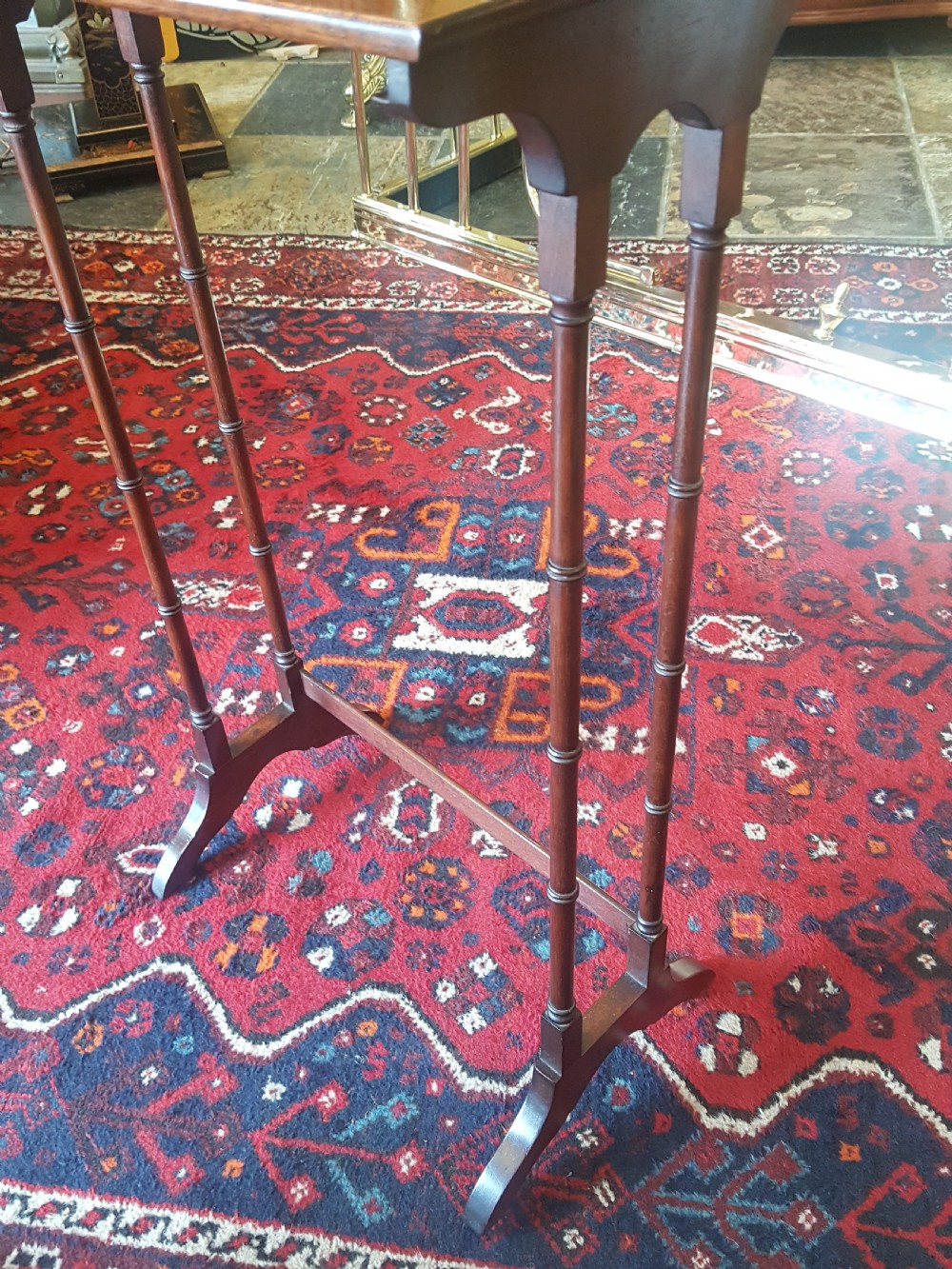 Edwardian Mahogany Nest of 4 Tables View IV