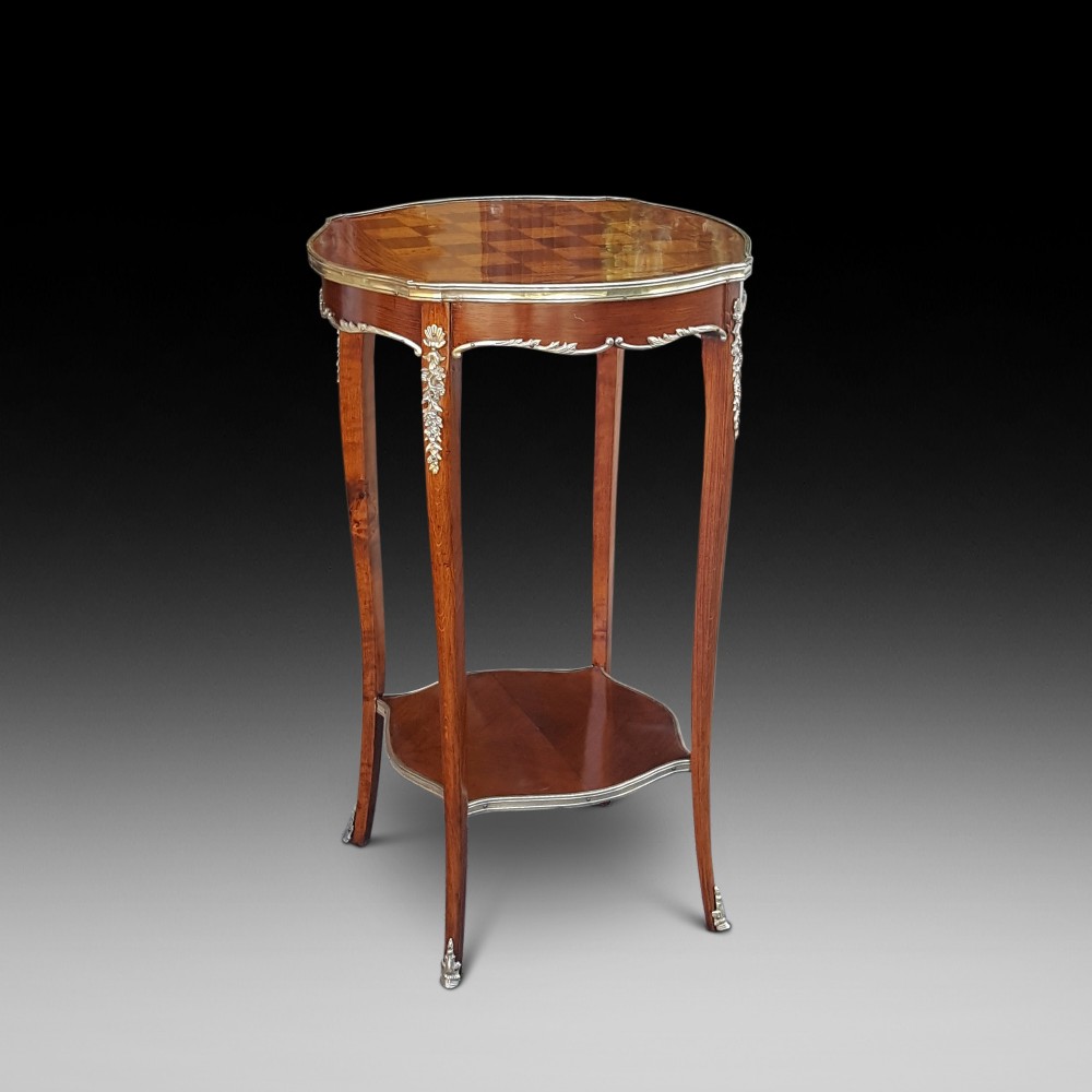 Victorian rosewood and satinwood chess topped table
