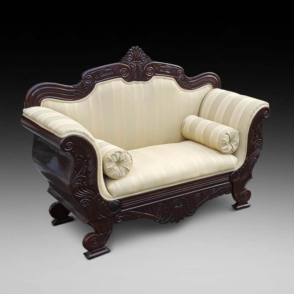 William IV Mahogany Two Seater Settee