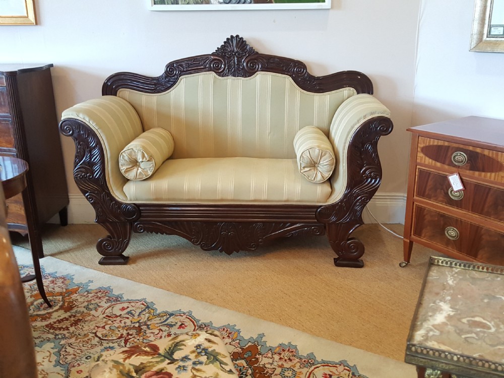 William IV Mahogany Two Seater Settee View II
