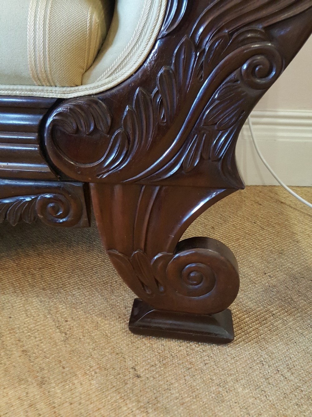 William IV Mahogany Two Seater Settee View V