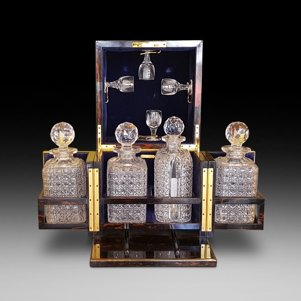 Early Victorian Coramandel Decanter Box