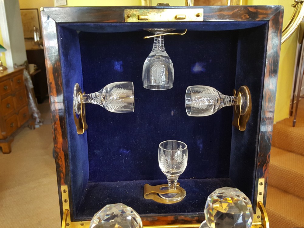 Early Victorian Coramandel Decanter Box View IV