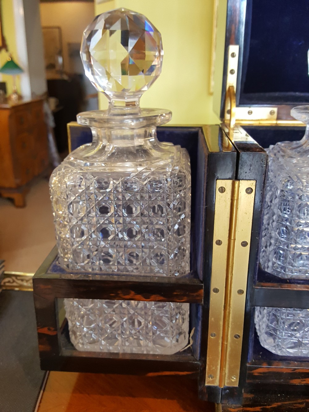 Early Victorian Coramandel Decanter Box View V
