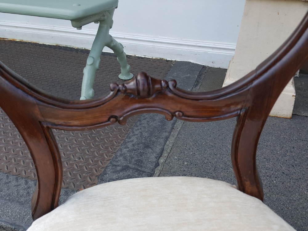 Four Victorian Rosewood Dining Chairs View III