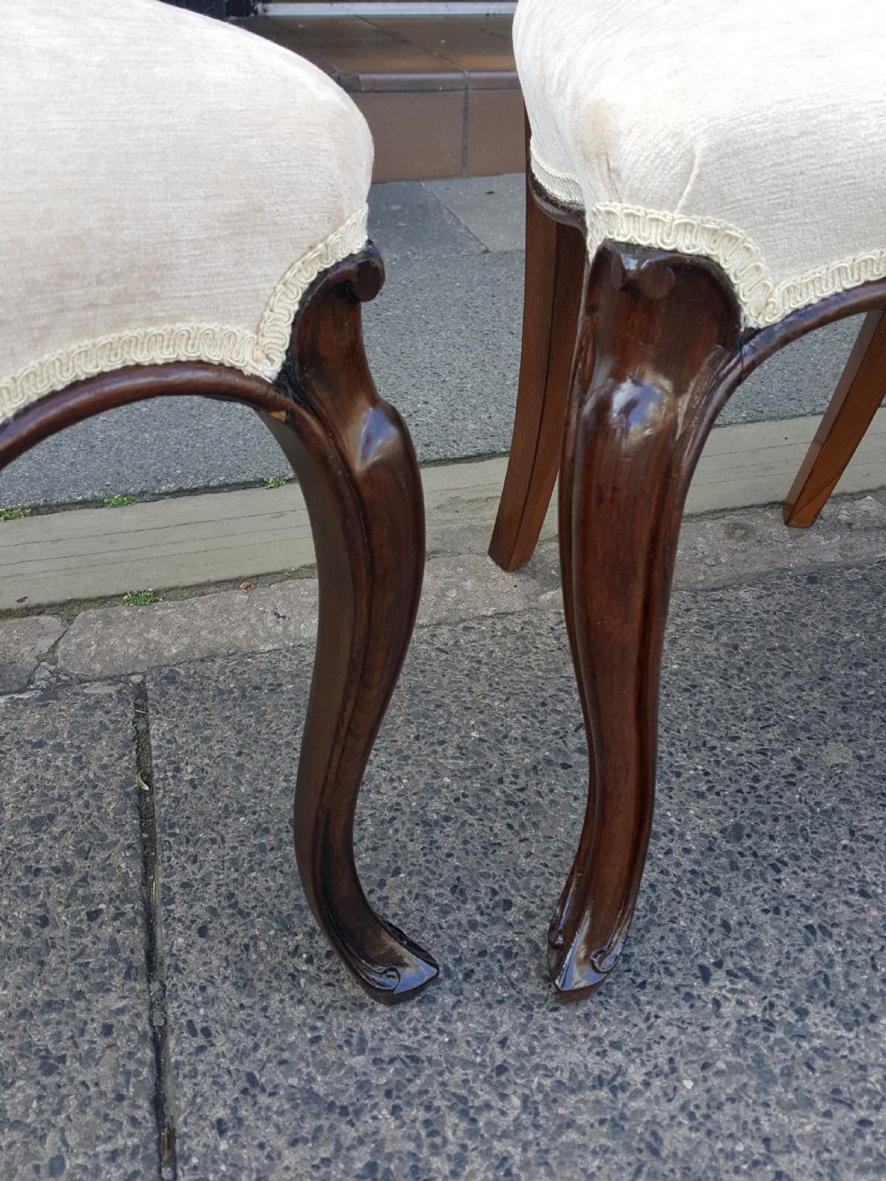 Four Victorian Rosewood Dining Chairs View V
