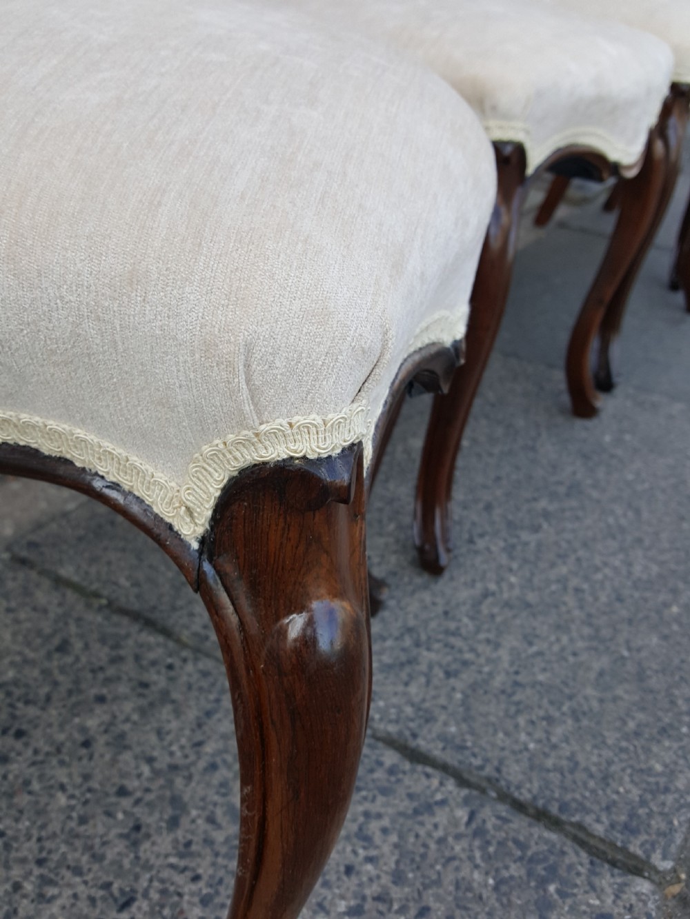 Four Victorian Rosewood Dining Chairs View VII