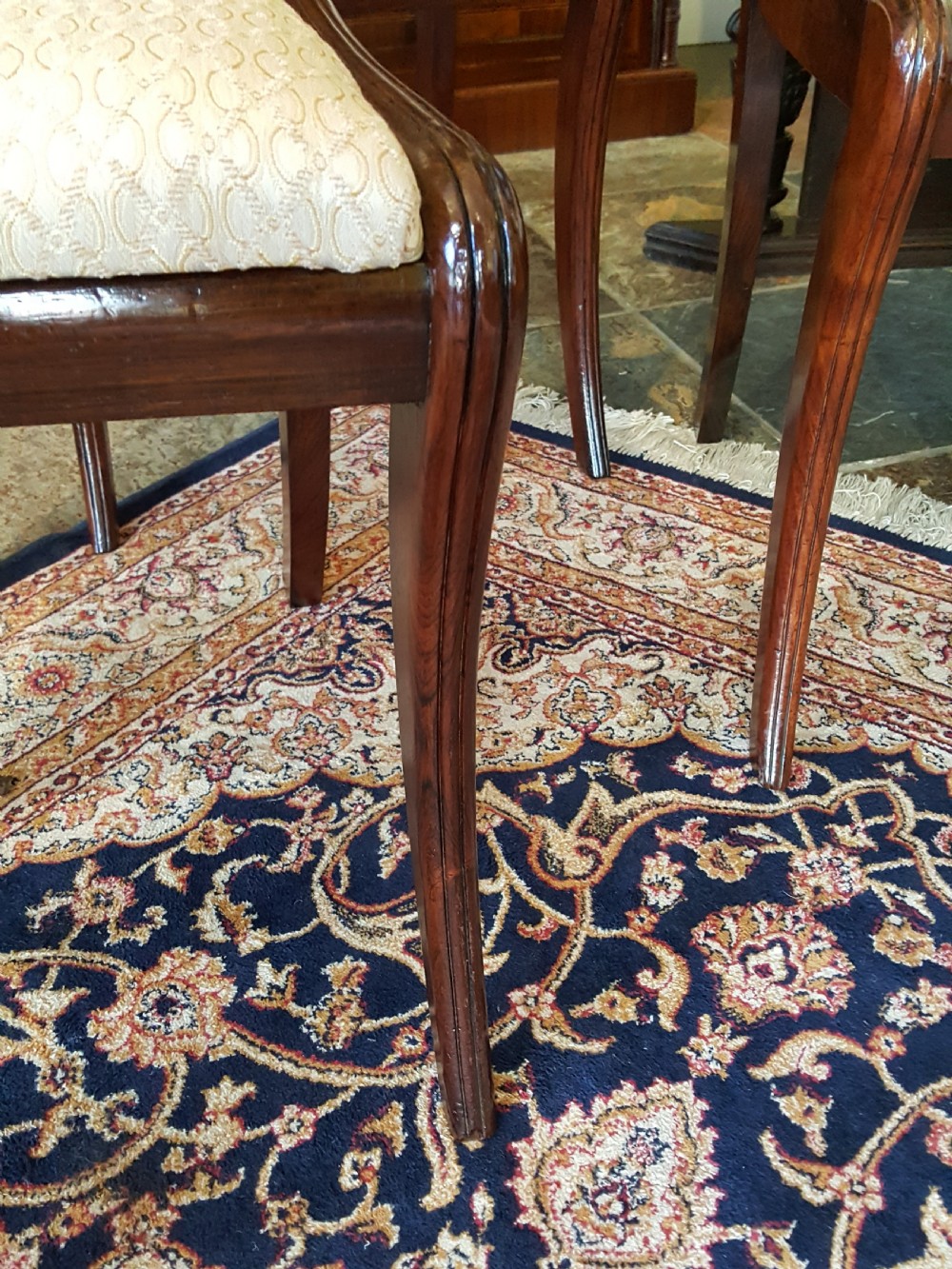 Set of Four Late Regency Rosewood Dining Chairs View III