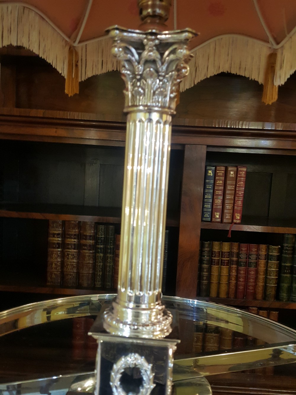 Corinthian Column Table Lamp View III