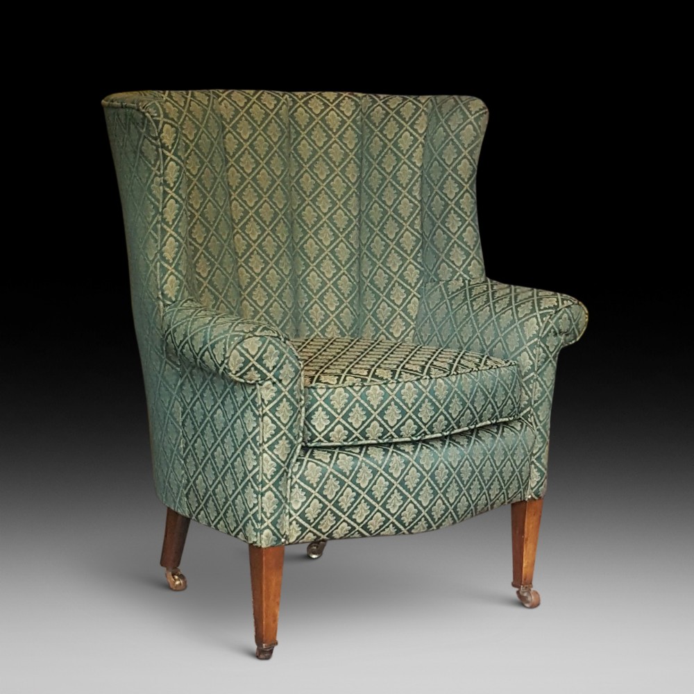 Late 19thC Mahoagny Framed Tub Chair