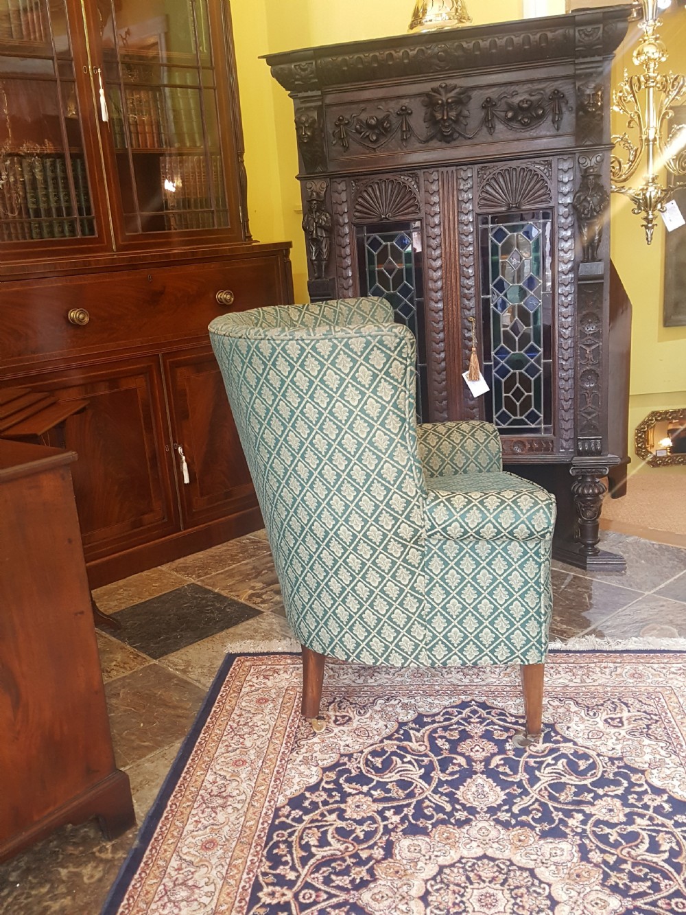 Late 19thC Mahoagny Framed Tub Chair View II
