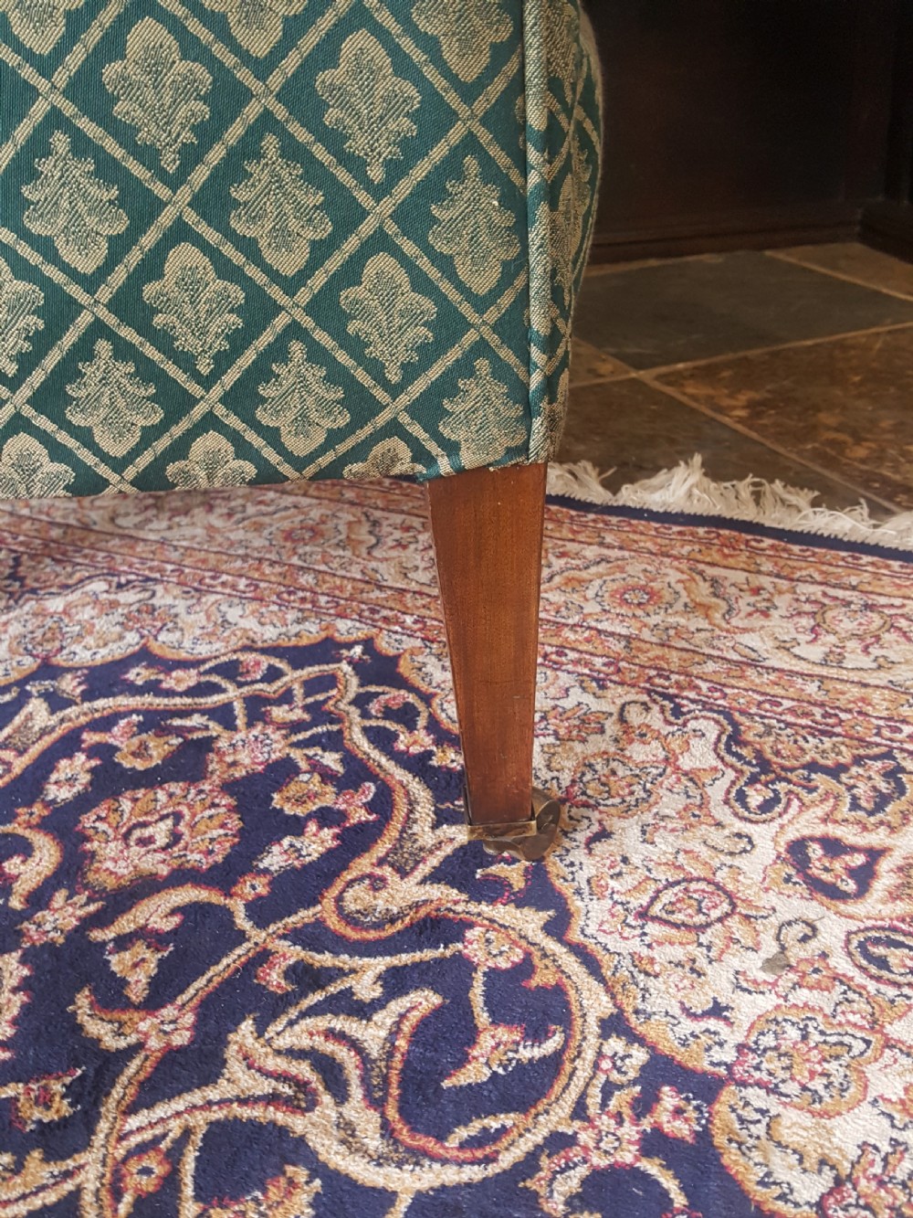 Late 19thC Mahoagny Framed Tub Chair View IV