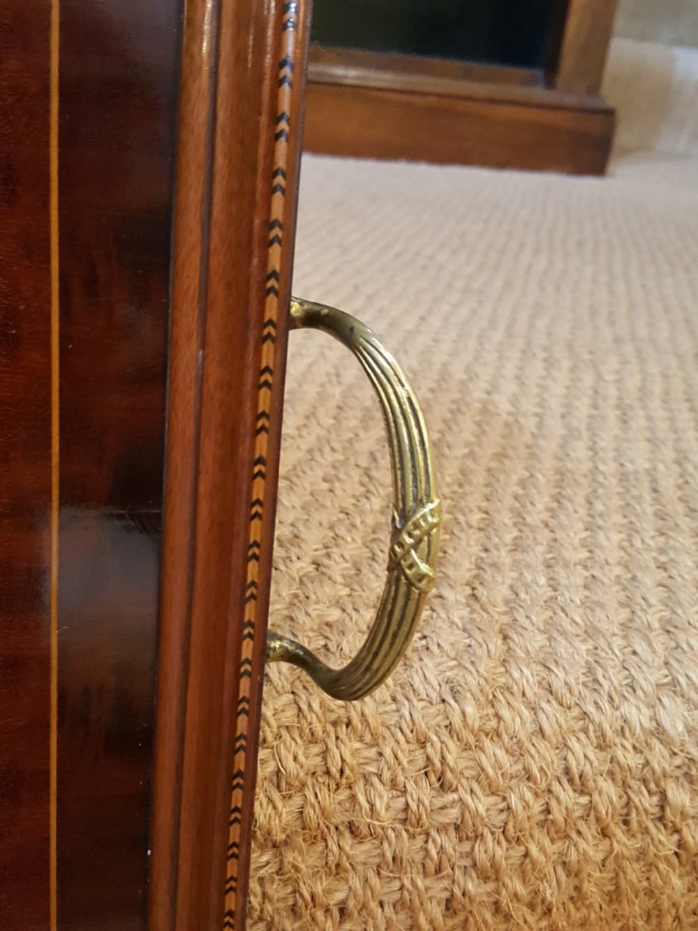 Edwardian Mahogany Adam Style Tray View III