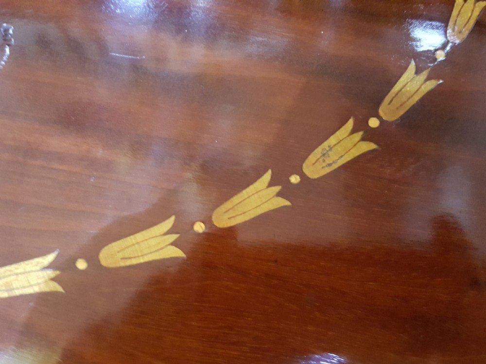 Edwardian Mahogany Adam Style Tray View IV