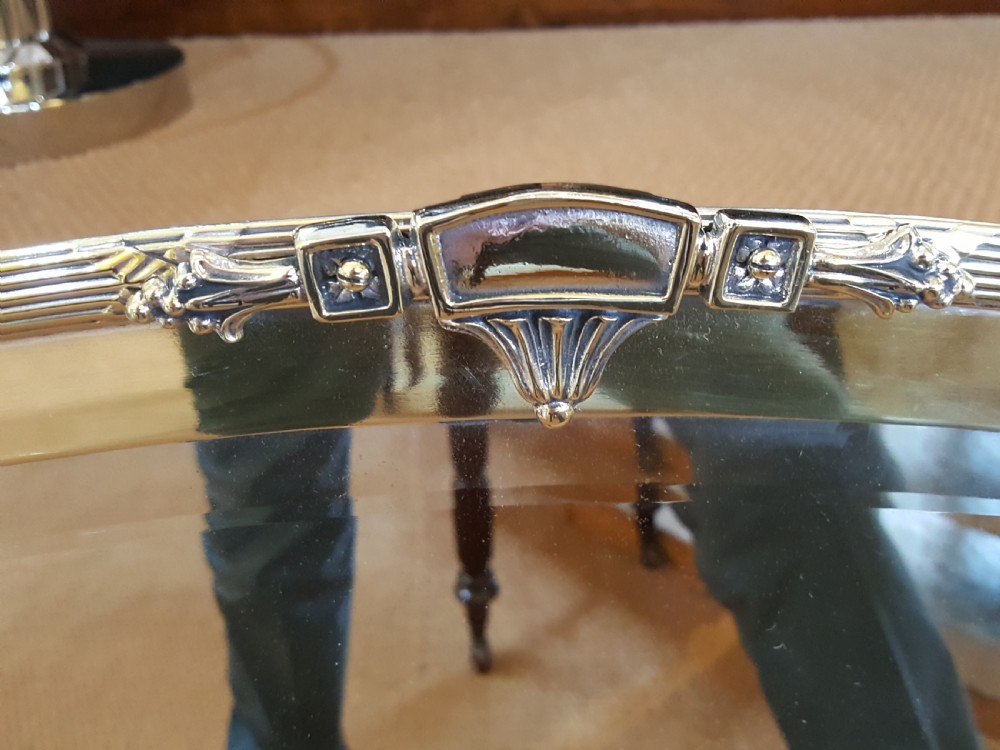Edwardian Brass Framed Mirror View II