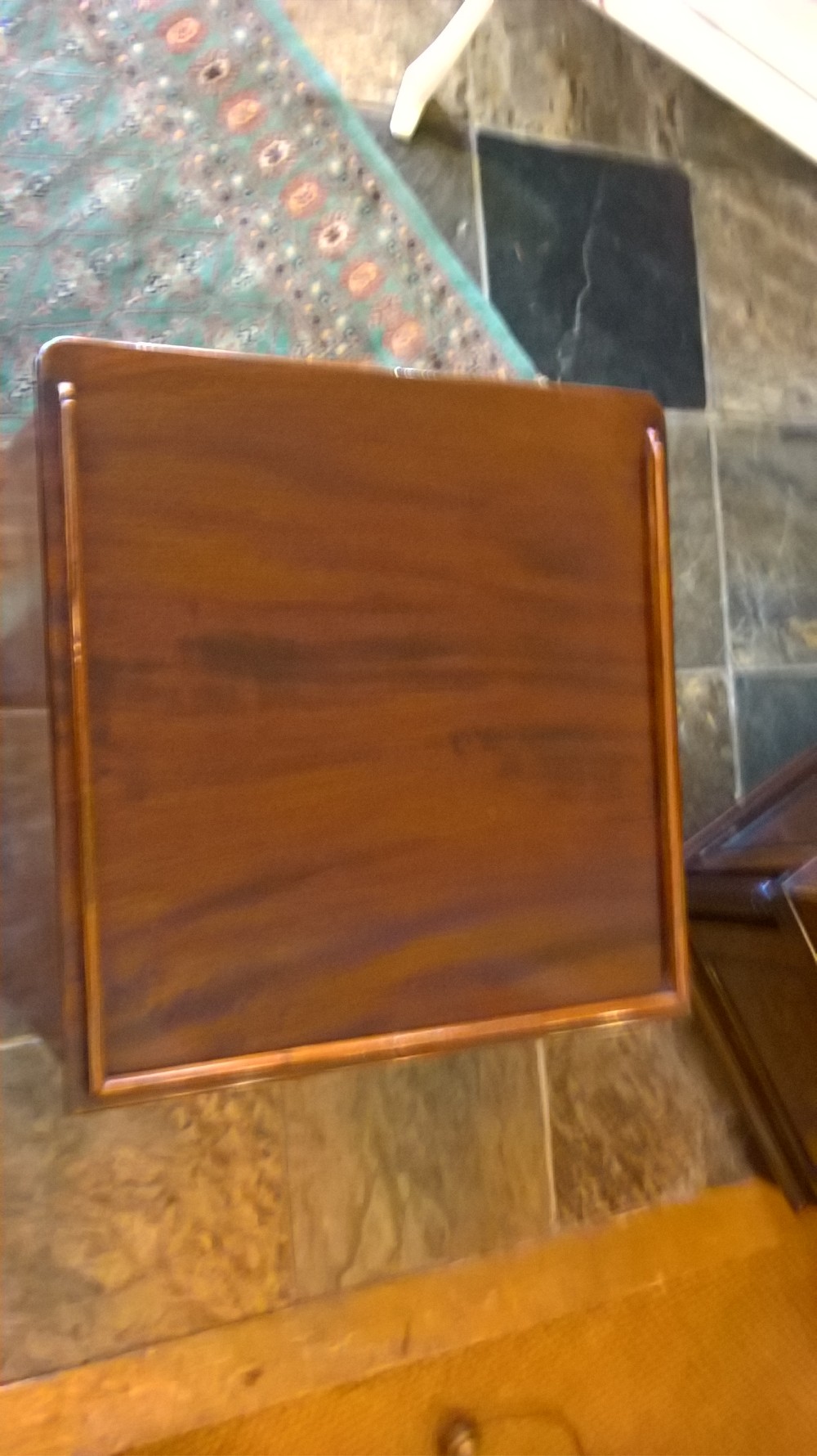 George III mahogany bedside cabinet View IV