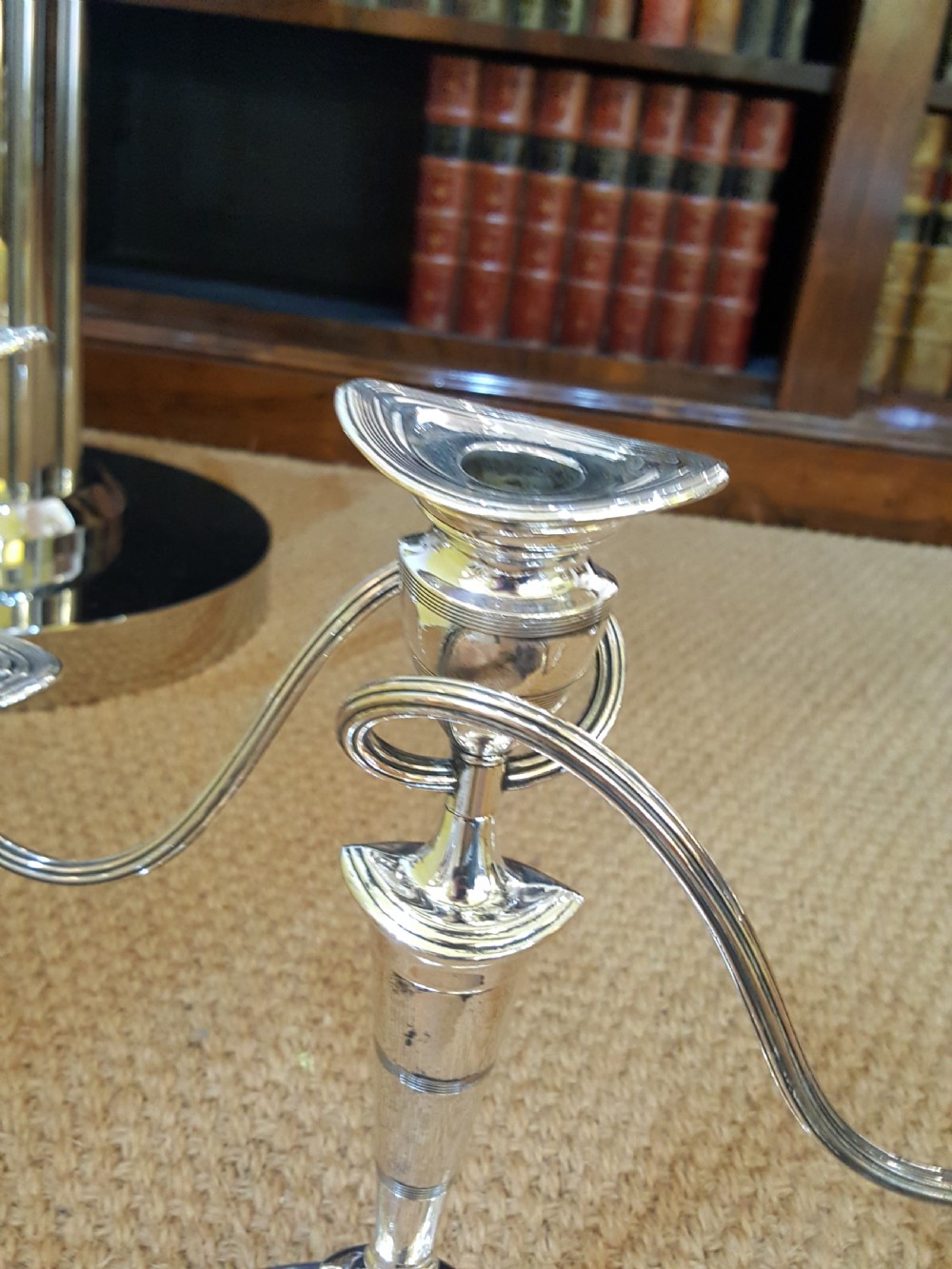 Pair of Silver Plate Candelabra View V