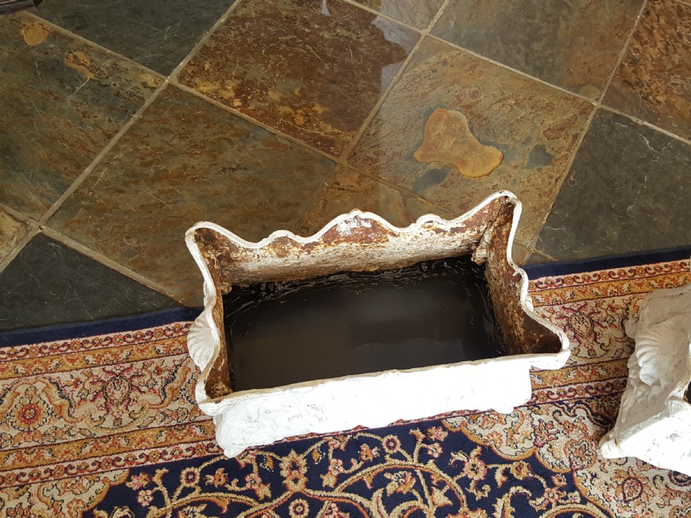 Pair of Victorian Cast Iron Jardiniere Planters View III