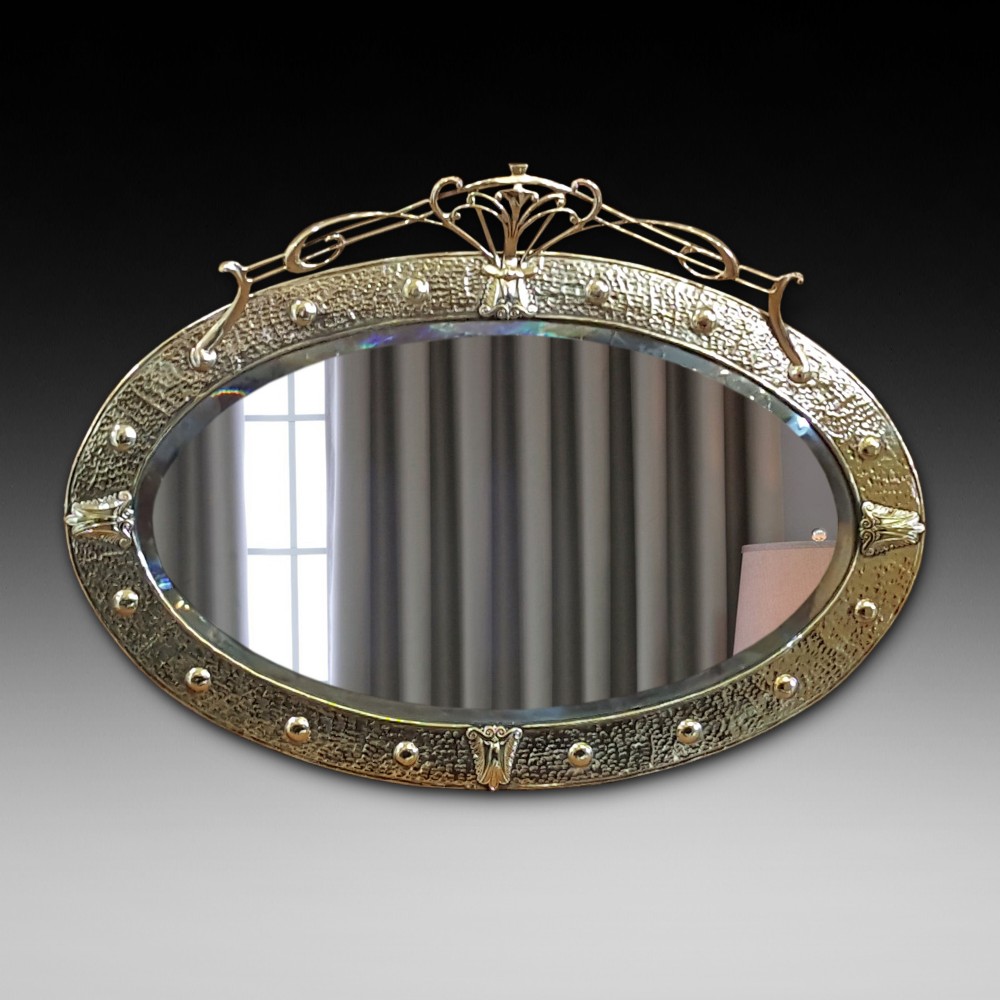 Arts and Crafts Brass Mirror - Keswick School