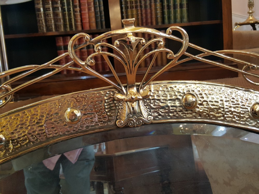Arts and Crafts Brass Mirror - Keswick School View III