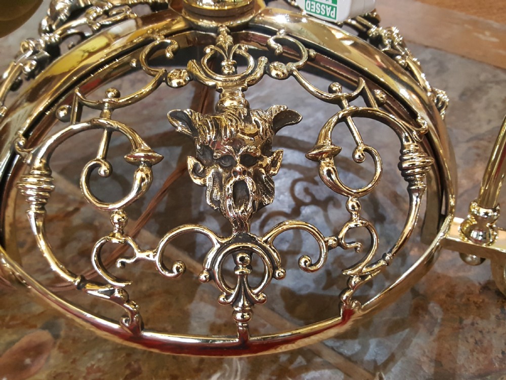 Early 20thC Brass Steamer Standard Lamp  View II