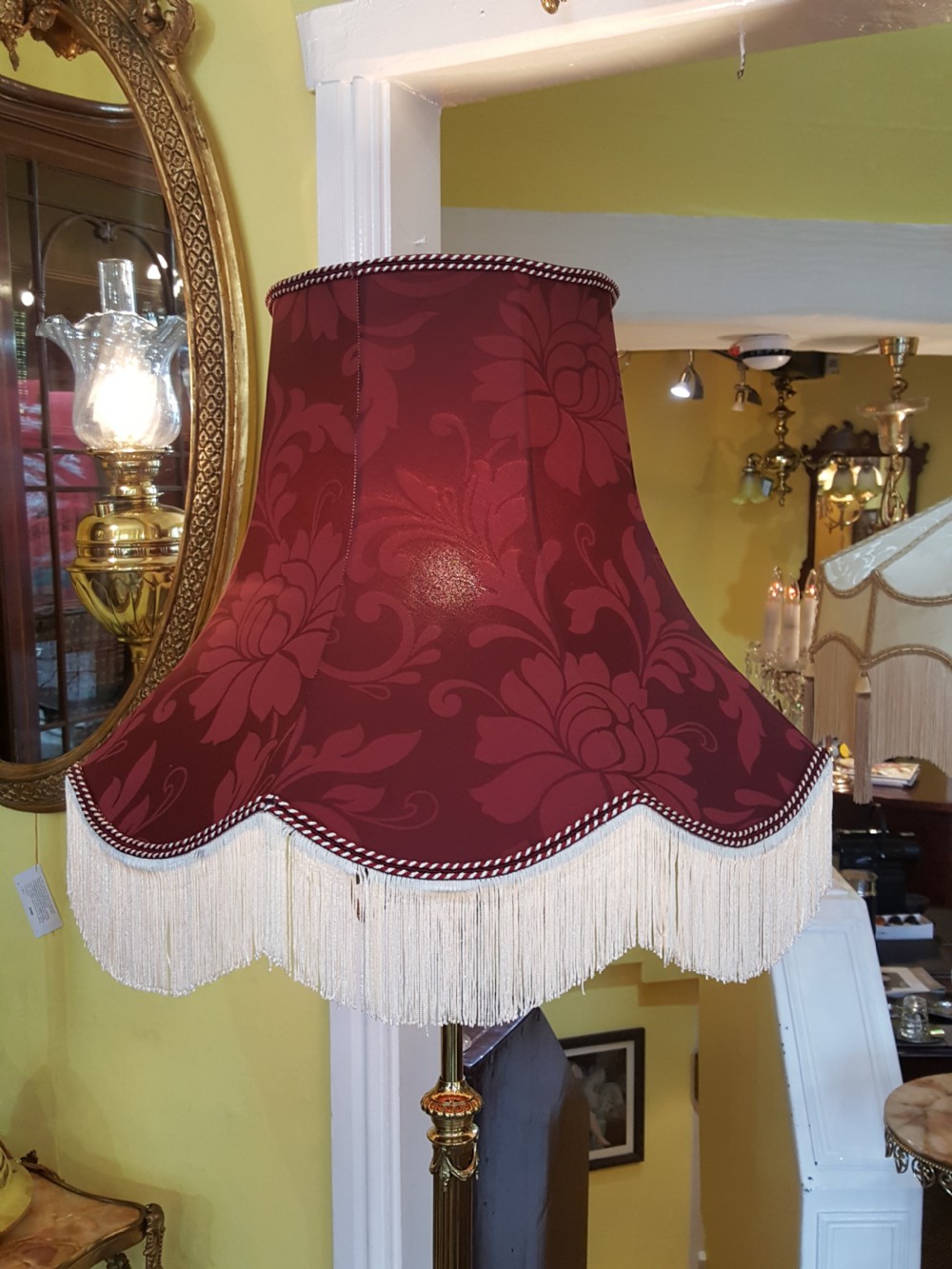 Late Victorian Adam Revival Brass Standard Lamp View VI