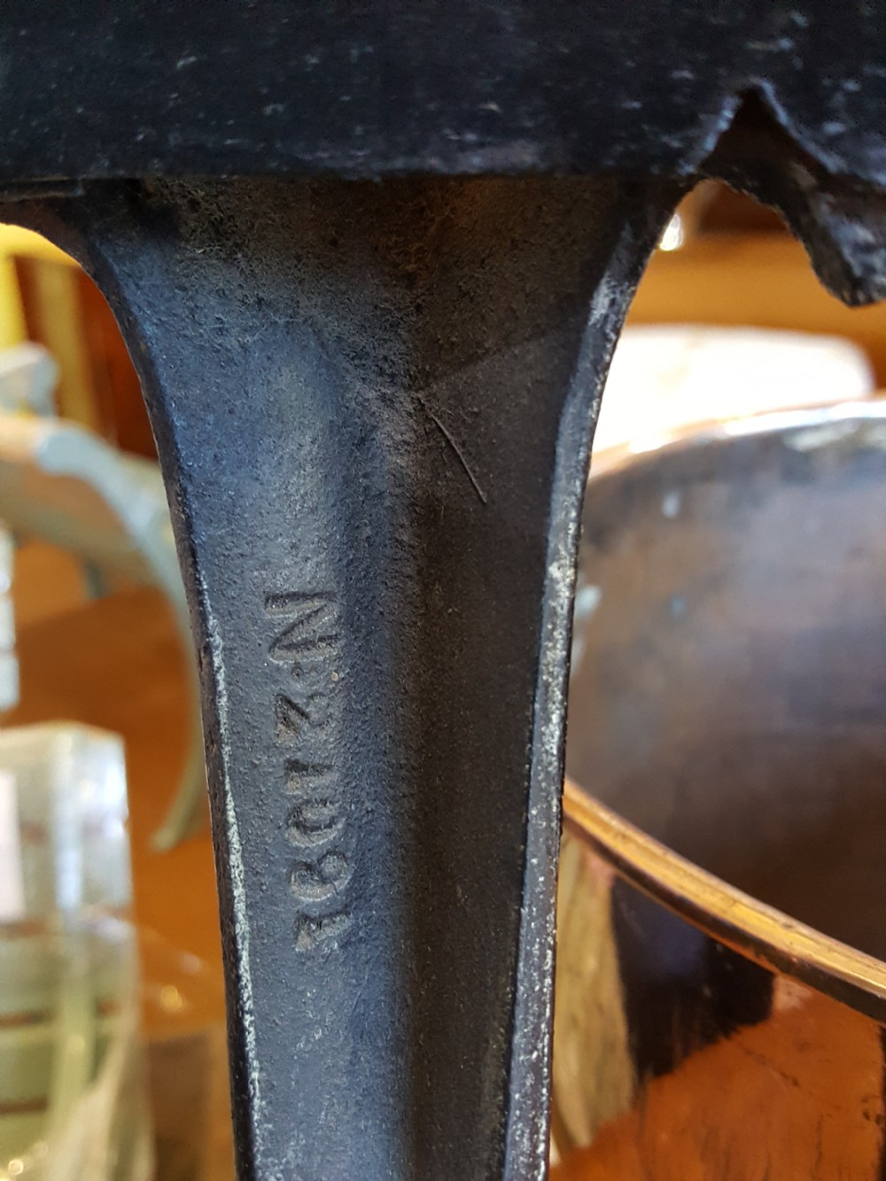 Copper Brass and Wrought Iron Coal Scuttle View VII