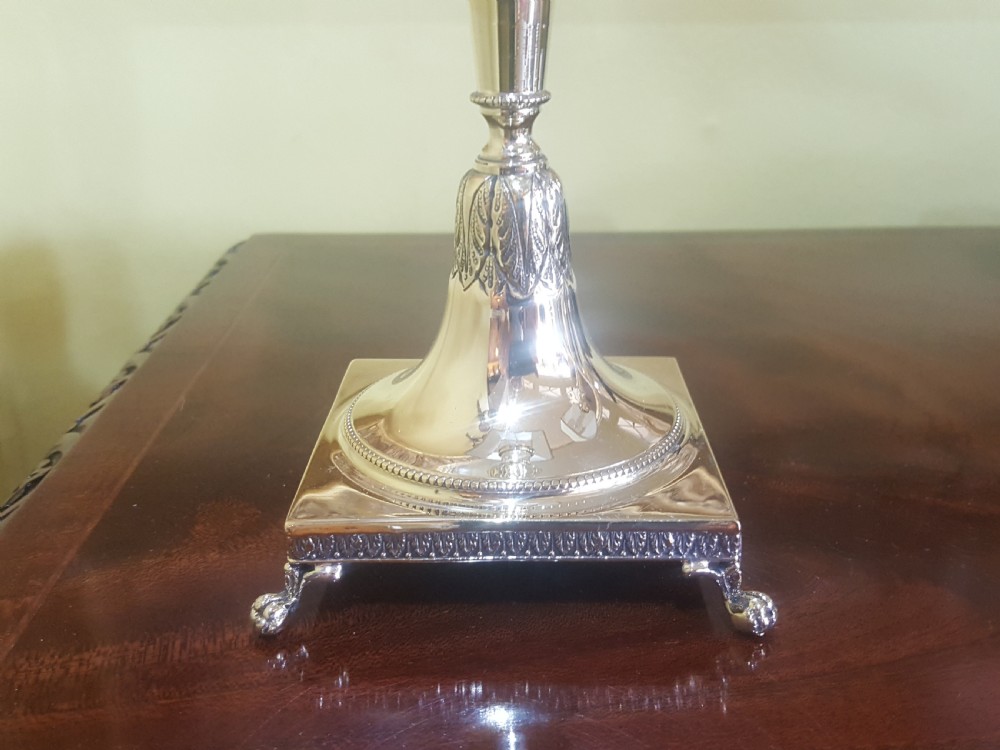 Pair of Victorian Brass Candlesticks View III