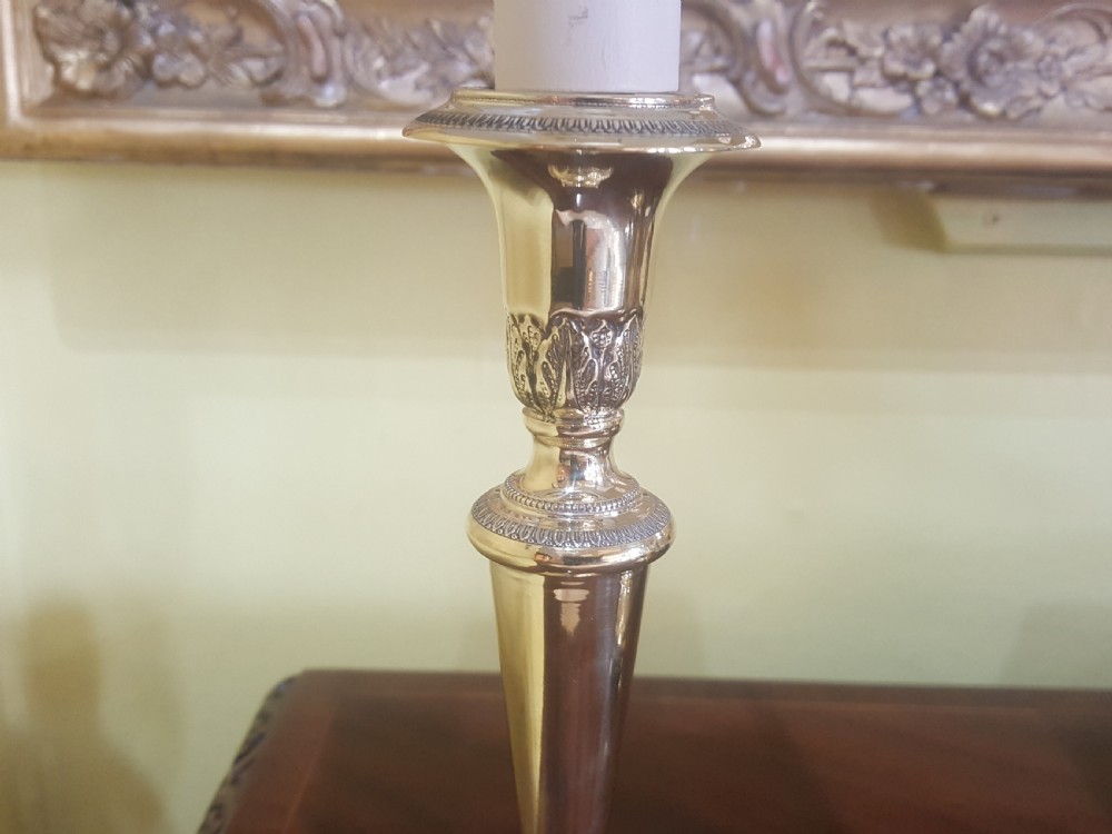 Pair of Victorian Brass Candlesticks View IV