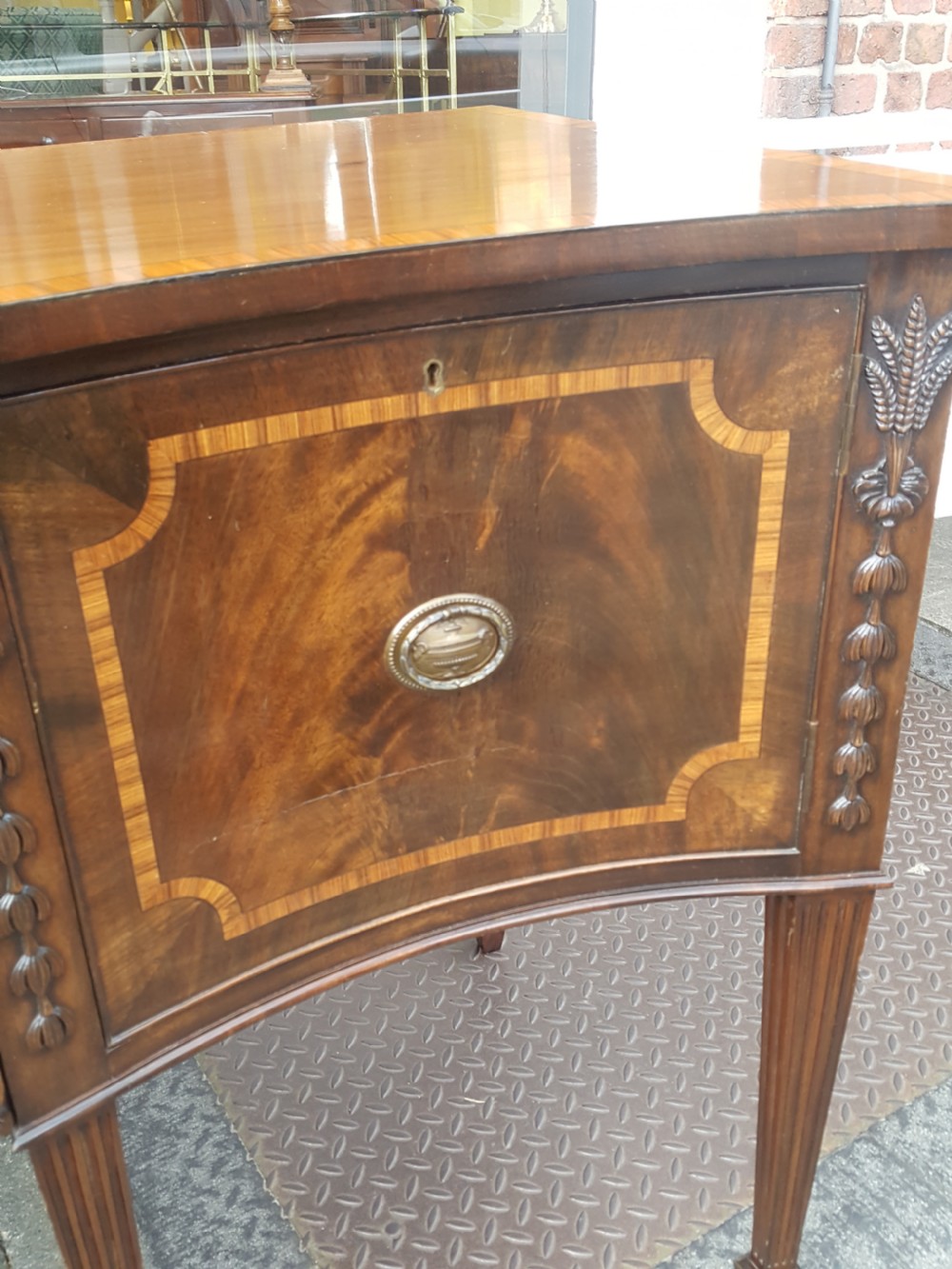 Late 19thC Adams Style Mahogany Sideboard View IV
