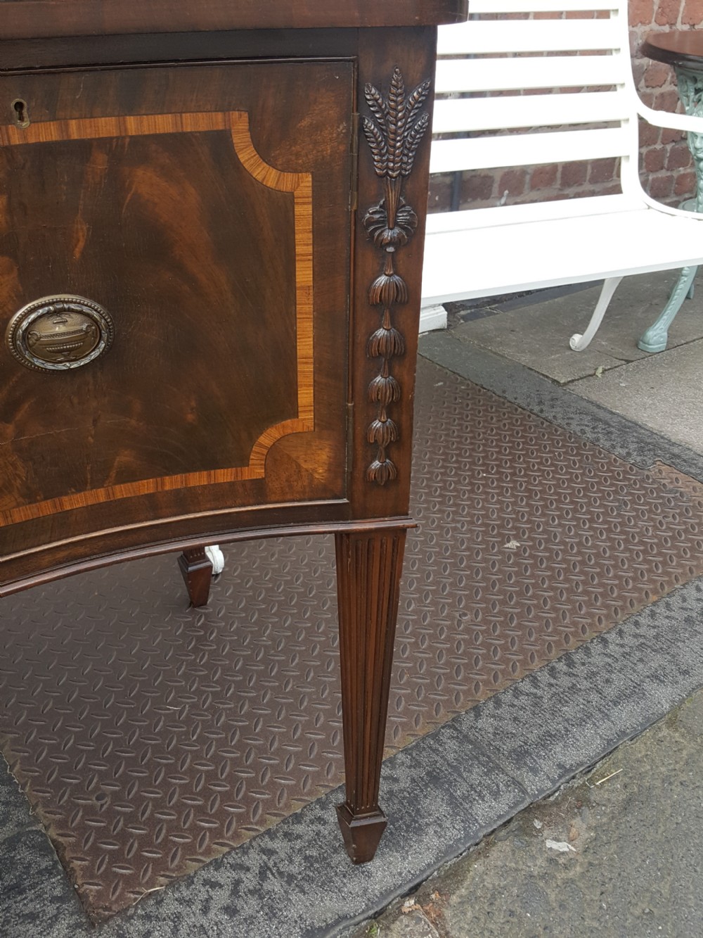 Late 19thC Adams Style Mahogany Sideboard View V