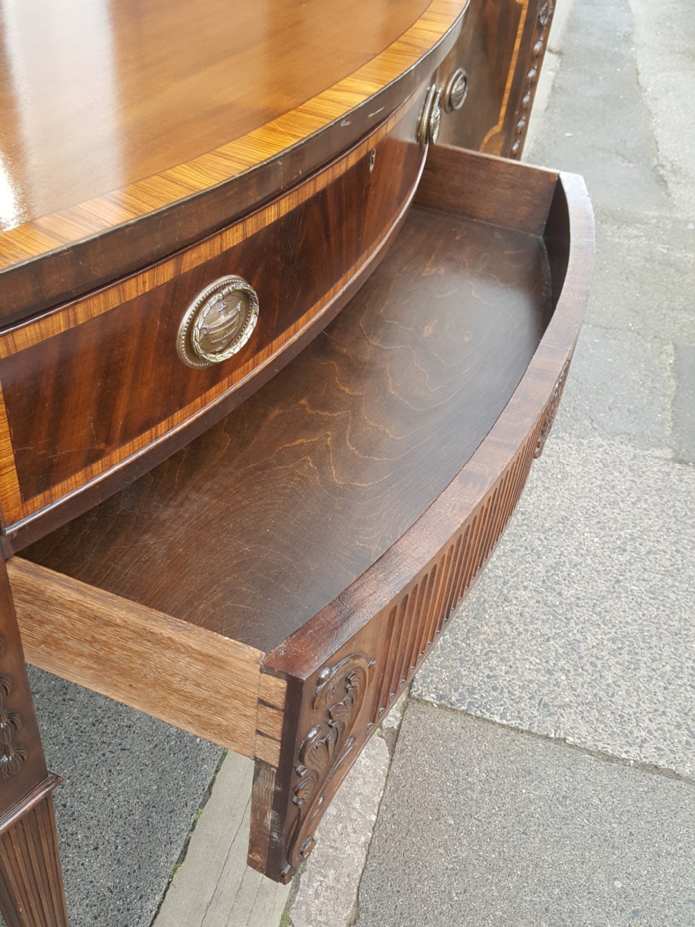 Late 19thC Adams Style Mahogany Sideboard View VII