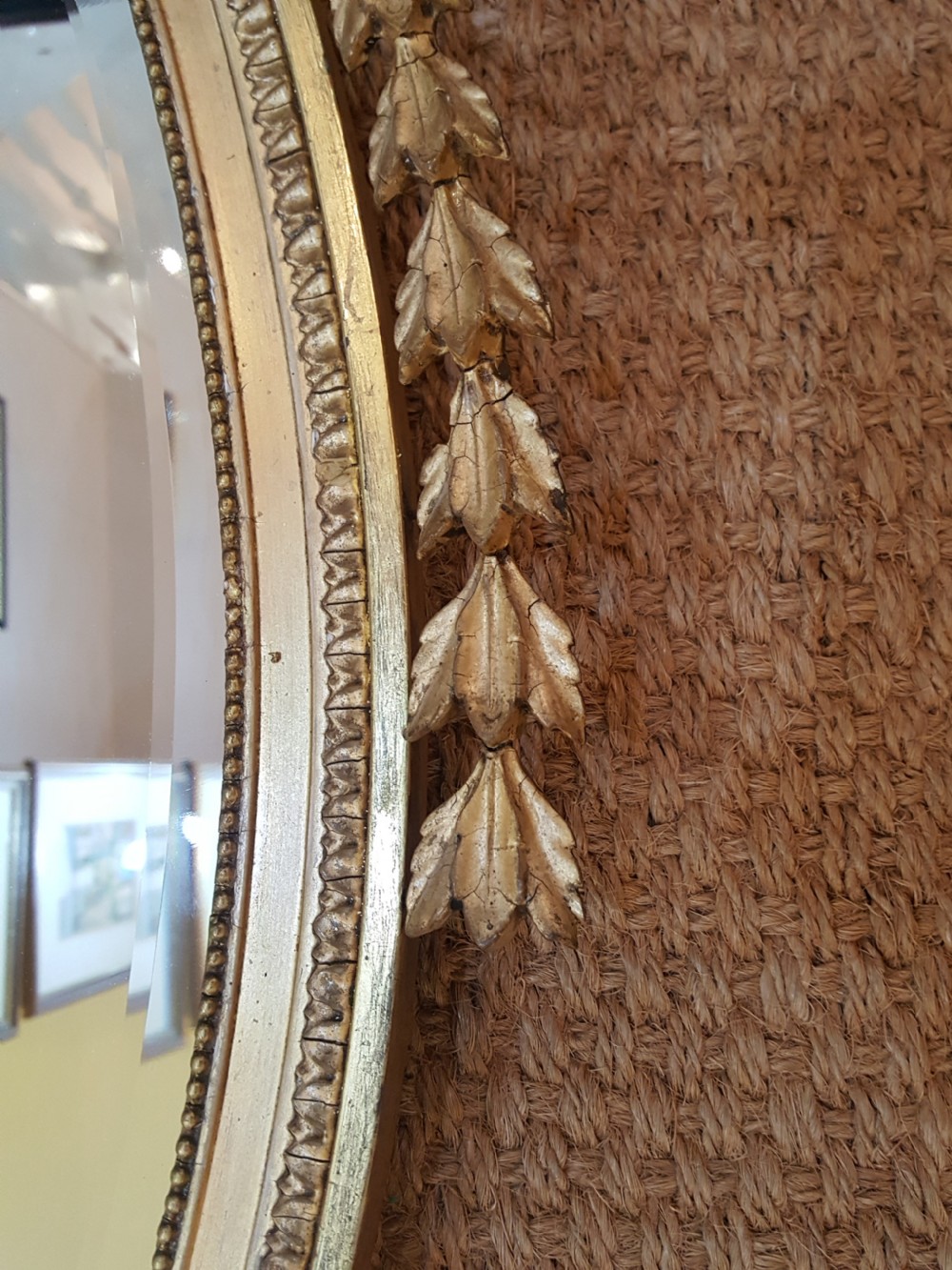 19thC Adam Style Wall Mirror View III