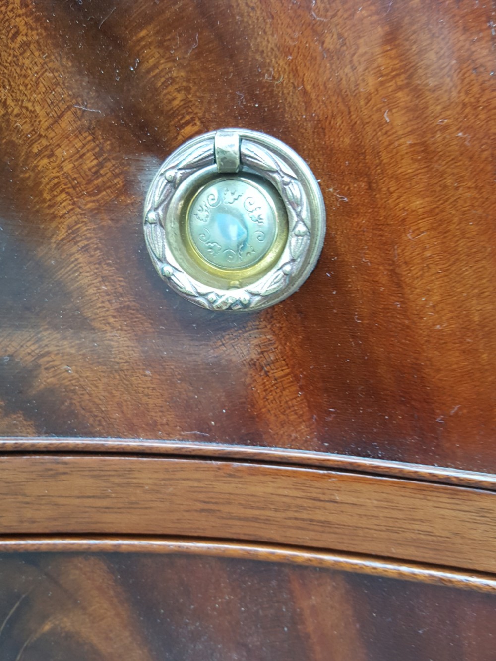 Early 20thC Mahogany Serpentine Chest of Drawers View III